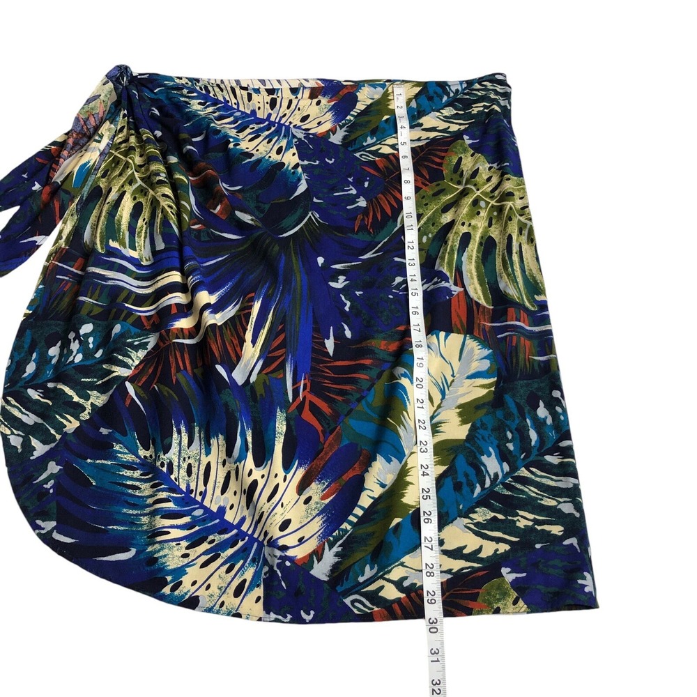 VTG Pacific Connections Sarong Wrap Skirt Womens One Size Floral Resort Coverup - Picture 7 of 10